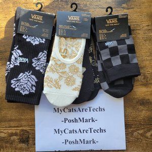 Vans Amusement 66 Crew, Resort Canoodle (3-Pack), and Authentic Crew Sock NEW!